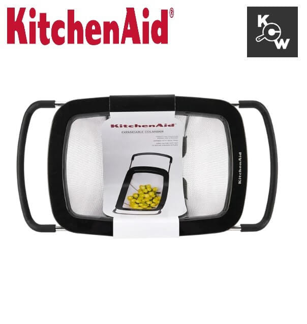 กระชอนล้างผักผลไม้สแตนเลสขยายได้ KitchenAid KG867OB สีดำ